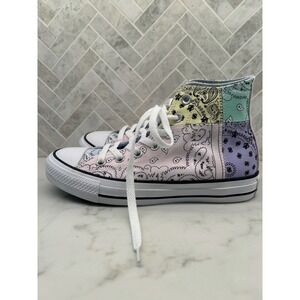 Converse Chuck Taylor All Star High Top Pastel Bandana Offspring Paisley Women 7